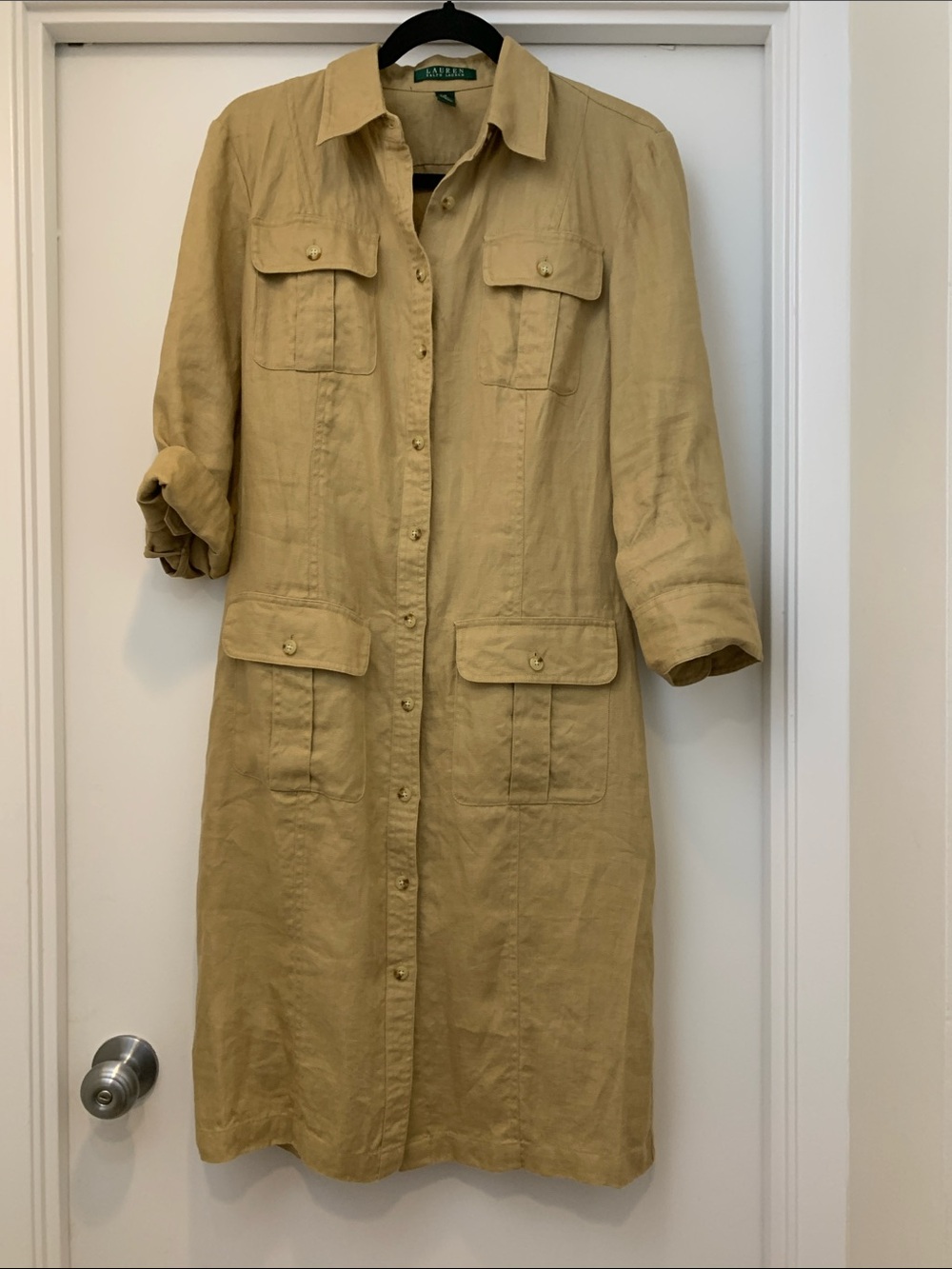 Lauren Ralph Lauren Camel 100 % Dress